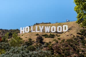 Le panneau Hollywood sur les collines de Los Angeles, Californie